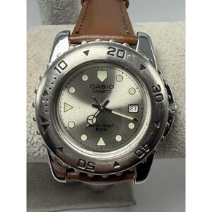 Casio MTP-3004 New Battery Mens Watch 39MM 7.75" Leather Band Mod 1342